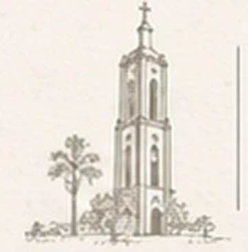 Ilustração da igreja matriz de Adamantina